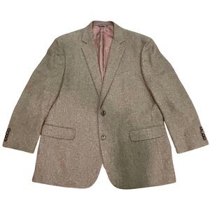 Brooks Brothers 1818 Madison 100% Wool Tweed Herringbone Blazer – 45R